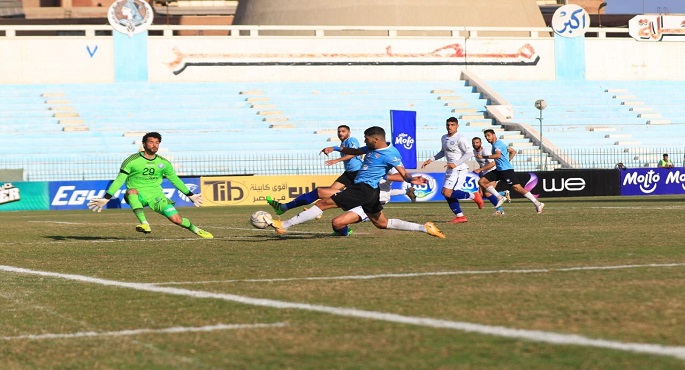 تعادل المصرى وغزل المحلة 1-1 بالدورى الممتاز 1 أسوان وغزل المحلة1686161283