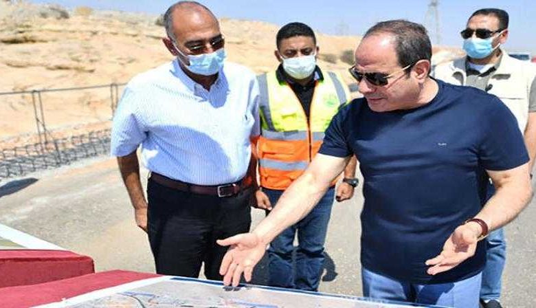الرئيس السيسي يتفقد أعمال تطوير عدد من الطرق والمحاور بالقاهرة الكبرى 1 173308 L1686929283