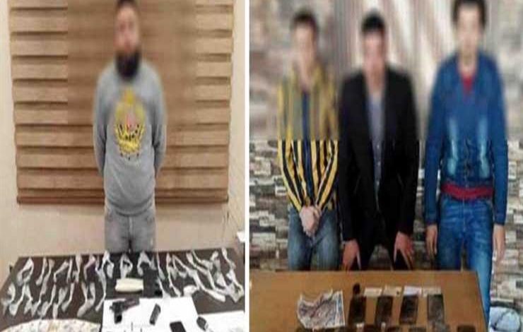 مباحث القاهرة تضبط 4 أشخاص بحوزتهم سلاح ناري وكمية من المواد المخدرة بقصد الإتجار 1 2020 3 23 14 8 53 861686131644