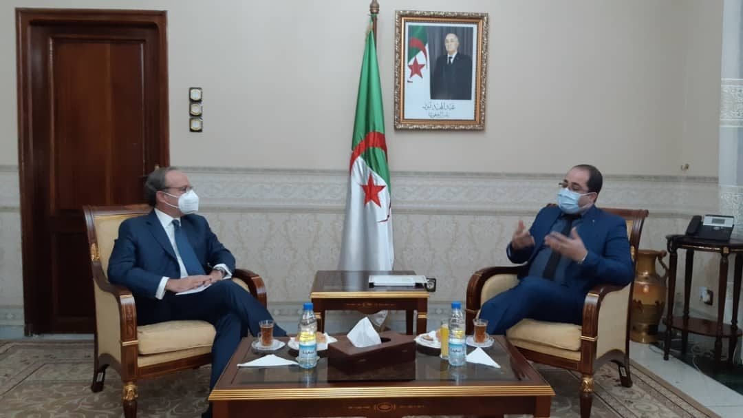 الجزائر وإيطاليا تؤكدان أهمية التنسيق المشترك لنشر الأمن والاستقرار في البحر الأبيض المتوسط 1 621303356ec4c7383dc72aaa2d886f831687298105