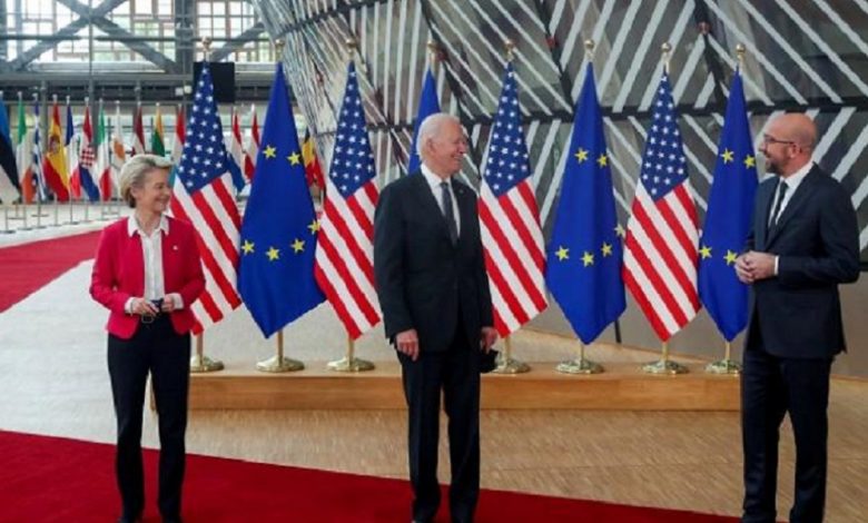 الولايات المتحدة والاتحاد الأوروبي يبحثان سبل التعاون في الأنشطة الفضائية 1 biden europe1688019183
