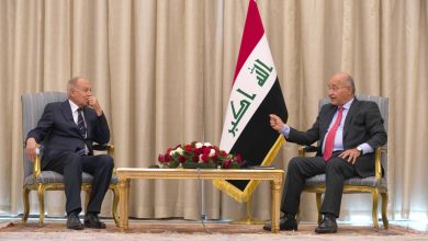 الرئيس العراقي والأمين العام لجامعة الدول العربية1686661204