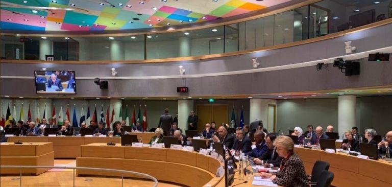 وزراء خارجية الدول العربية والاتحاد الأوروبي يعقدون اجتماع في بروكسل 4 شباط 2019