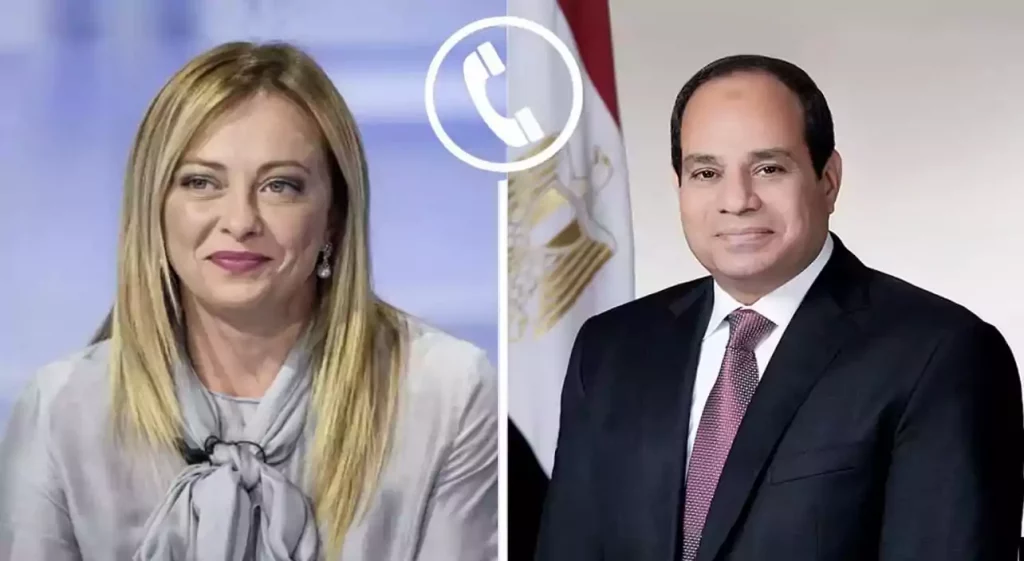 الهجرة غير الشرعية أهم الملفات التي دار الحديث عنها بين الرئيس ورئيسة وزراء إيطاليا jpg1688664785