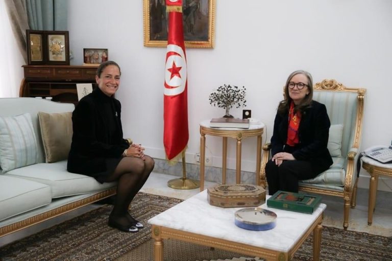 رئيسة الحكومة التونسية تلتقي مديرة مكتب منظمة العمل الدولية لبلدان المغرب العربي 1 78B07710 2FAC 453E 9D57 B54AE60E3943