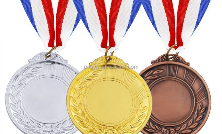 Gold Silver Bronze Award Medals Sports Style1689363783