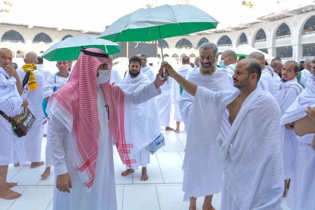 شؤون الحرمين تطلق مبادرة للترحيب بالزوار والحجاج بعد أداء نسك الحج 1 IMG 20221021 WA01221688456463
