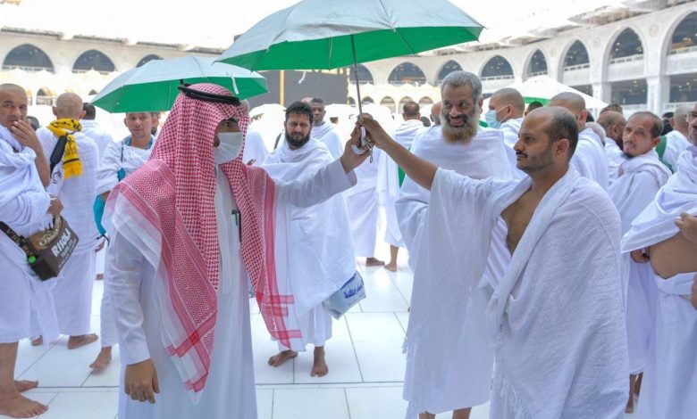 شؤون الحرمين تطلق مبادرة للترحيب بالزوار والحجاج بعد أداء نسك الحج 1 IMG 20221021 WA01221688456463