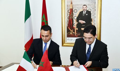 Signature Convention Maroc Italie1688589423