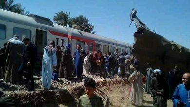 حادث تصادم قطارين في سوهاج 11689586504