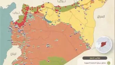 خريطة المواقع العسكرية للقوى الخارجية في سوريا حتى منتصف 2023 jpg1688690347