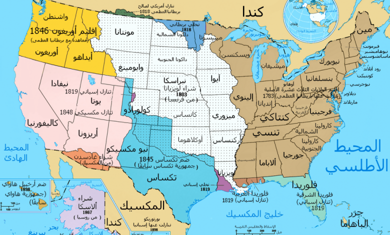 خريطة الولايات المتحدة 1024x6921689595203