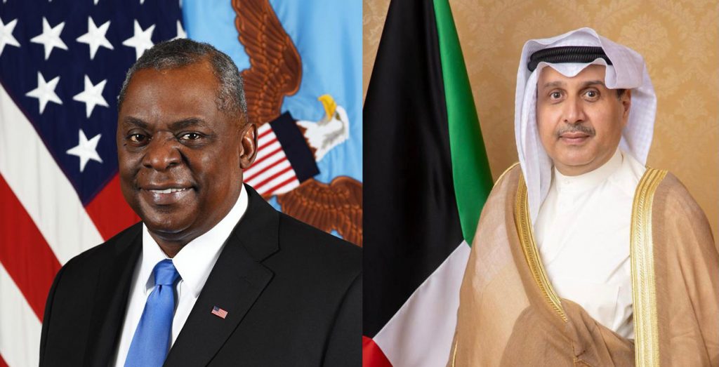 وزير الدفاع الكويتي ونظيره الأمريكي يبحثا هاتفيا سبل تعزيز التعاون والعمل المشترك 1 ed8eb96d 3adf 4f92 881b 9aac4f68b1fd1690993983