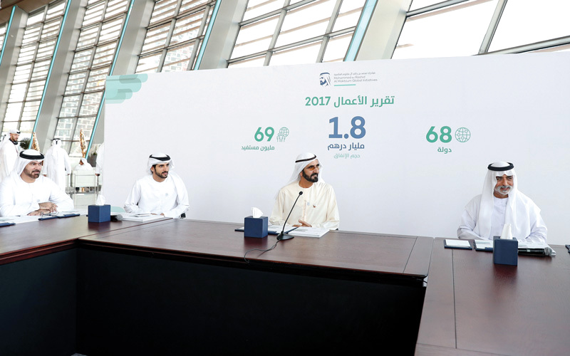 نائب رئيس الإمارات: مستمرون في ترسيخ قيم العطاء بالمجتمع ومد يد العون للشعوب الأقل حظا 1 image1692447723