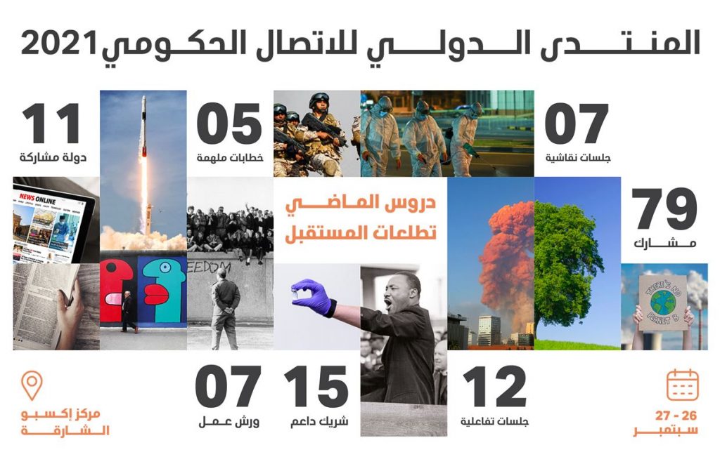 غدا.. المنتدى الدولي للاتصال الحكومي ينطلق بالشارقة بمشاركةً أكثر من 250 متحدثا عربيا وعالميا 1 19 2021 637681725124543272 4541694535363