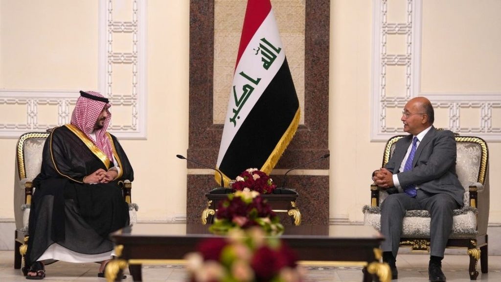 العراق والسعودية يبحثان أهمية دعم التعاون البرلماني وتنسيق المواقف في المحافل البرلمانية الدولية 1 image1694287144