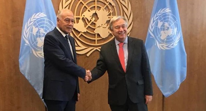 جوتيريش يبحث مع كبار المسؤولين الصينيين تعزيز التعاون الثنائي 1 أنطونيو جوتيريش وأحمد أبو الغيط1697698263