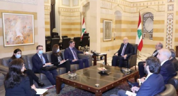 ميقاتي يبحث مع مسئول أممي خطة الطوارئ الوطنية بلبنان تحسبا لأي تطورات أمنية 1 ميقاتى ووفد صندوق النقد1698772084