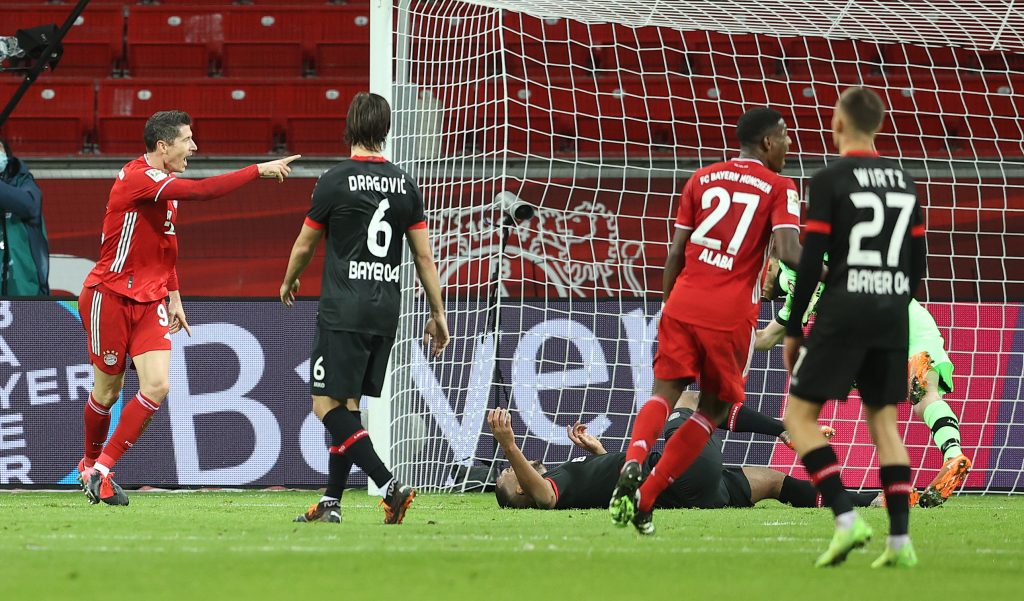 بايرليفركوزن يستعيد صدارة الدوري الألماني بالفوز على فولفسبورج 2ـ1 1 1426078 هدف بايرن ميونخ الأول1697904723