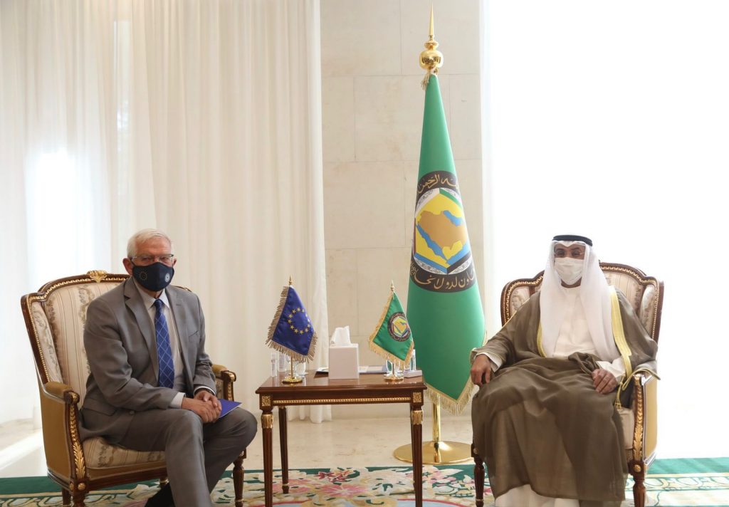 "التعاون الخليجي" والاتحاد الأوروبي يؤكدان أهمية خفض التصعيد بين الإسرائيليين والفلسطينيين 1 FAxbM0rXMAUw4RT1696952283
