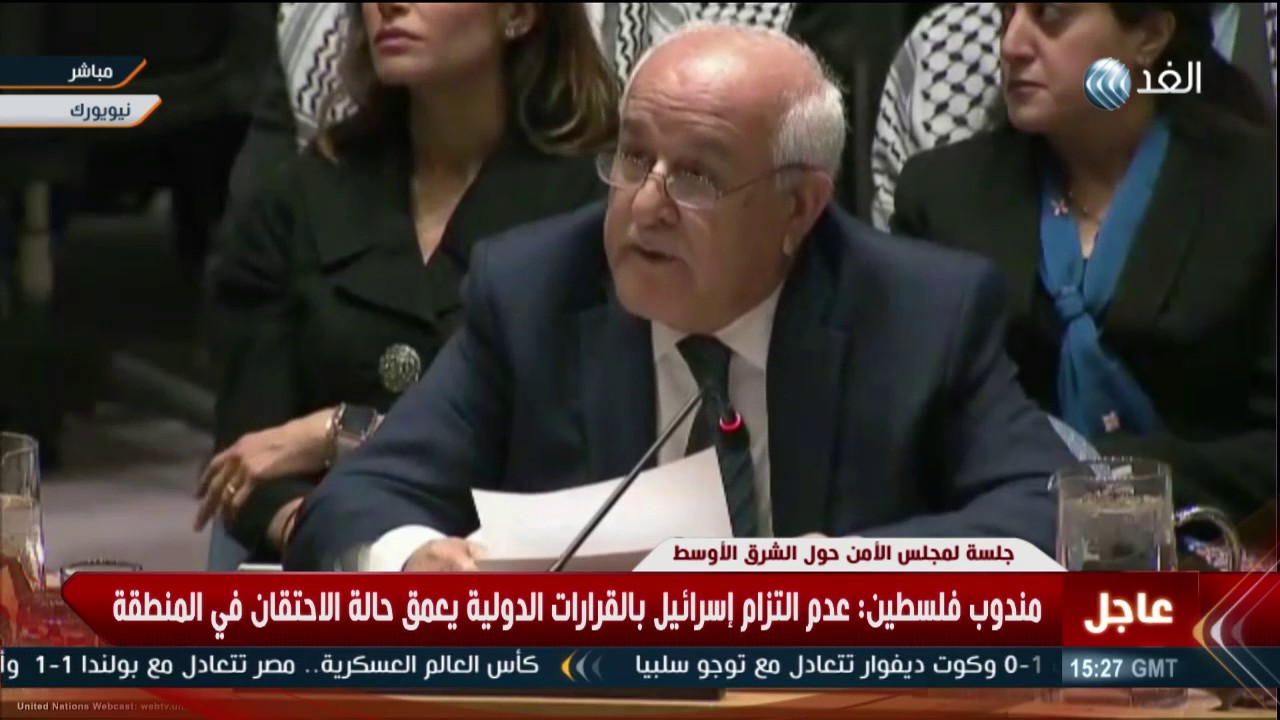 مندوب فلسطين بالأمم المتحدة يدعو المجتمع الدولي لعدم السماح باستمرار جرائم الاحتلال في قطاع غزة 1
