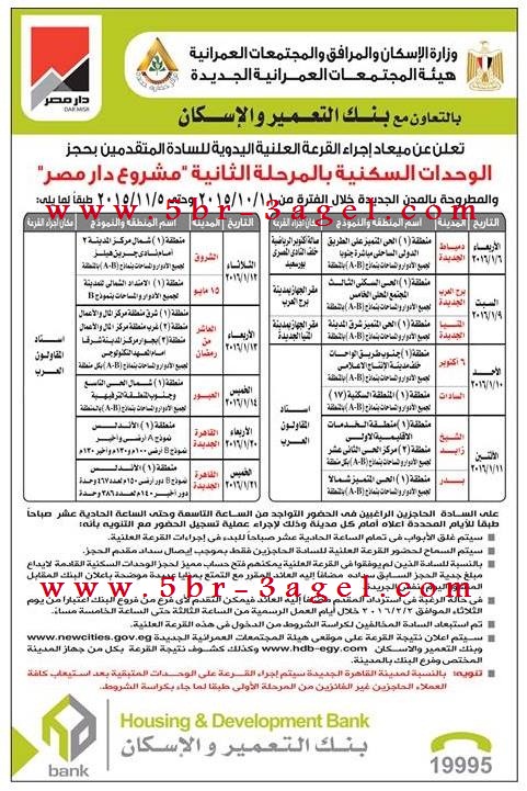 الإسكان: إجراء القرعة العلنية الـ53 للوحدات السكنية البديلة لأهالي جزيرة الوراق بمدينة أكتوبر الجديدة 1 modars11697613604