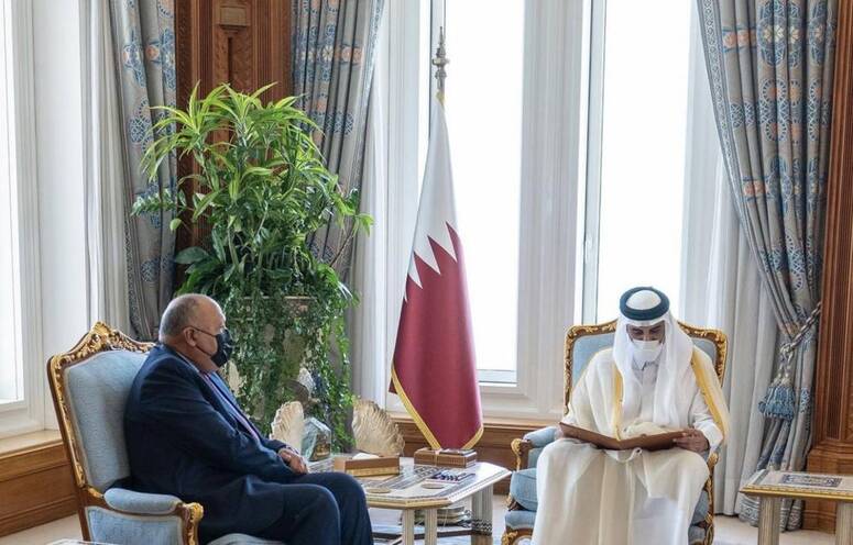 أمير قطر: نقدر عاليا التعاون المثمر بين فريقي عمل مصر وقطر في إطار تحقيق الهدنة الإنسانية في غزة 1 0563b699e5a90df73c971cf1bb0108e5 w7751701038105