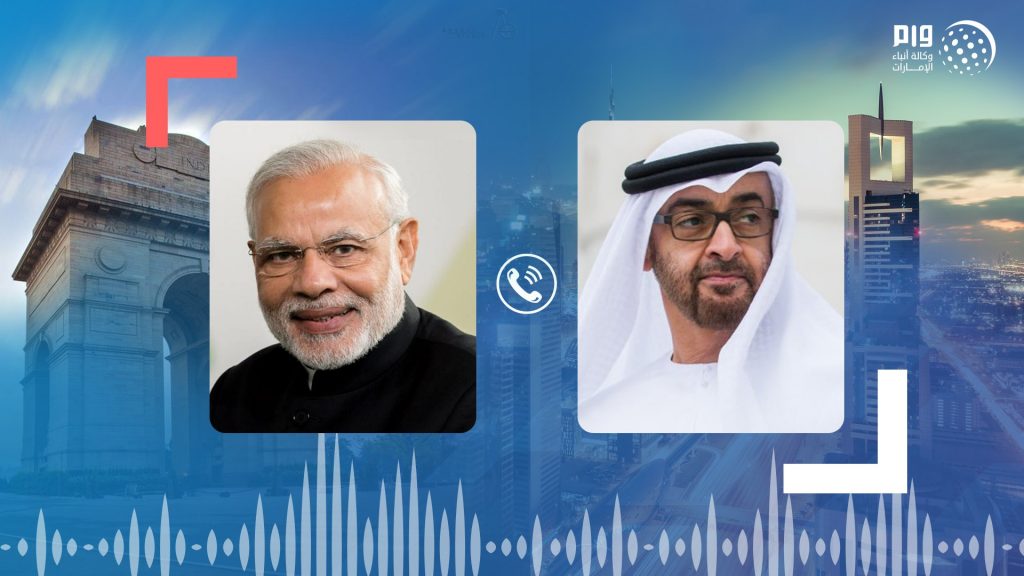 رئيس الإمارات يبحث هاتفيًا مع رئيس وزراء الهند التطورات بالشرق الأوسط 1 10338527263861699035663