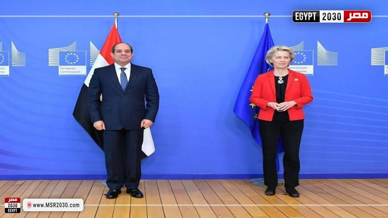 رئيسة المفوضية الأوروبية: ناقشنا مع الرئيس السيسي سبل تعزيز الشراكة مع مصر لإيصال المزيد من المساعدات لغزة 1 48167 W1699533603