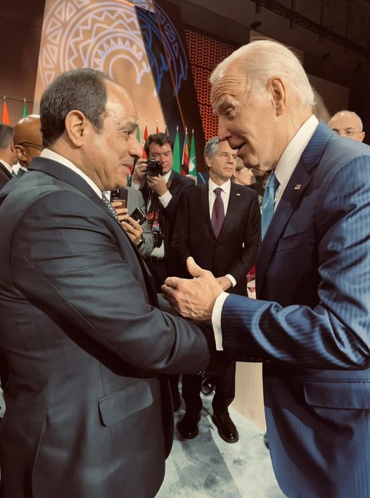 السيسي وبايدن يؤكدان قوة الشراكة الاستراتيجية بين البلدين..ويتفقان على ضرورة الدفع نحو حل سياسي للقضية الفلسطينية 1 6491700688424