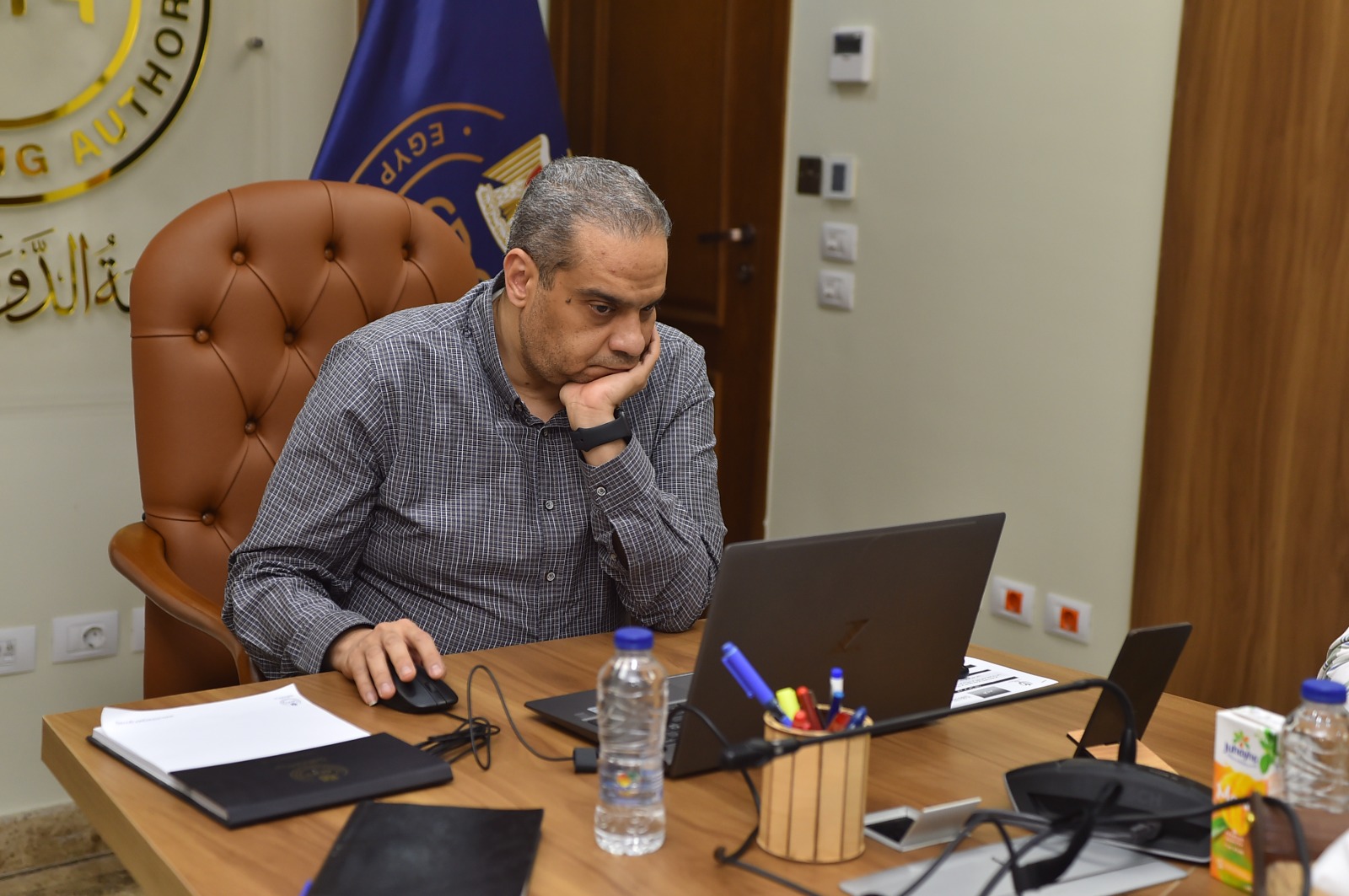 هيئة الدواء تبحث سبل التعاون والتبادل التجاري بمجال المستحضرات الطبية مع زيمبابوي 1 IMG 20230313 WA01031699963326