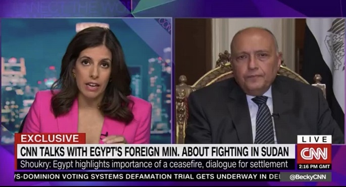 شكري لـ(سي.إن.إن.): نرغب في التوصل لوقف إطلاق النار بغزة وإنهاء الصراع الإسرائيلي الفلسطيني على أساس "حل الدولتين" 1 شكري1699122843