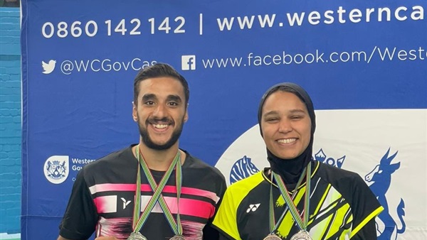 4 ميداليات حصيلة مشاركة الفراعنة ببطولة جنوب أفريقيا للريشة الطائرة 1 5851701701583