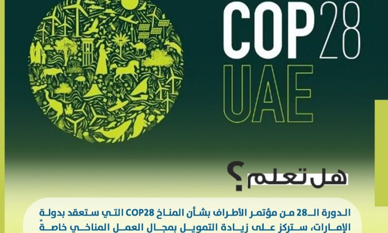 الإمارات تتعهد بـ 200 مليون دولار لدعم الدول الأكثر عرضة لتداعيات تغير المناخ والاقتصادات منخفضة الدخل 1 FtlMKLuWIAAkvpc1701439390