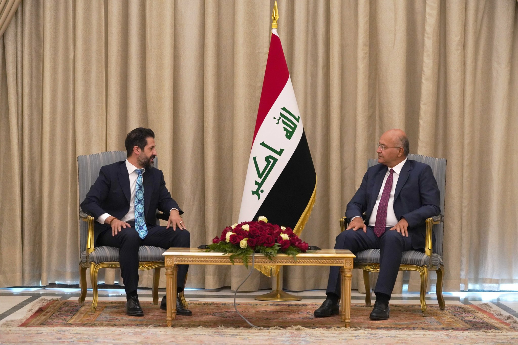 الرئيس العراقي ورئيس حكومة إقليم كردستان1705158124