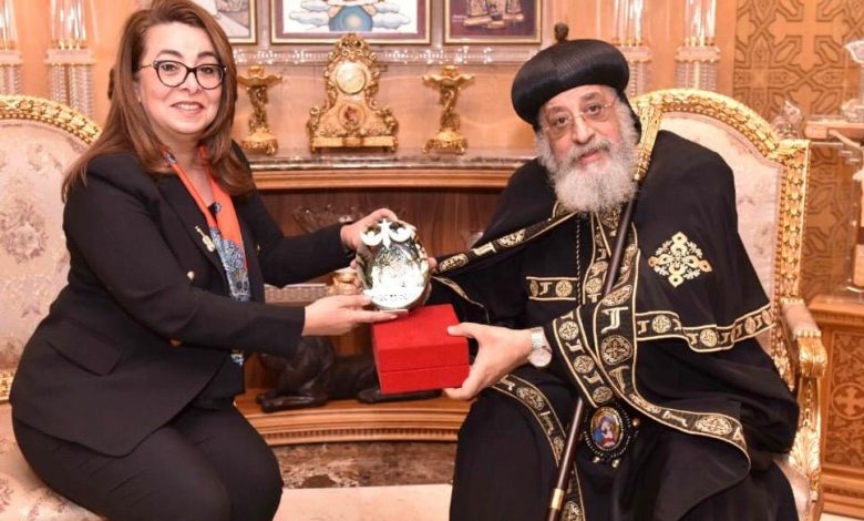 البابا تواضروس يستقبل وزيرى التعليم العالي والتربية والتعليم والدكتورة غادة والي للتهنئة بعيد الميلاد 1 135219 WhatsApp Image 2020 01 08 at 101704642363