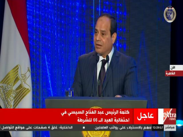 السيسي : رجال الشرطة قدموا حياتهم ثمنا غاليا من أجل كبرياء مصر 1 151679508219420361706098204