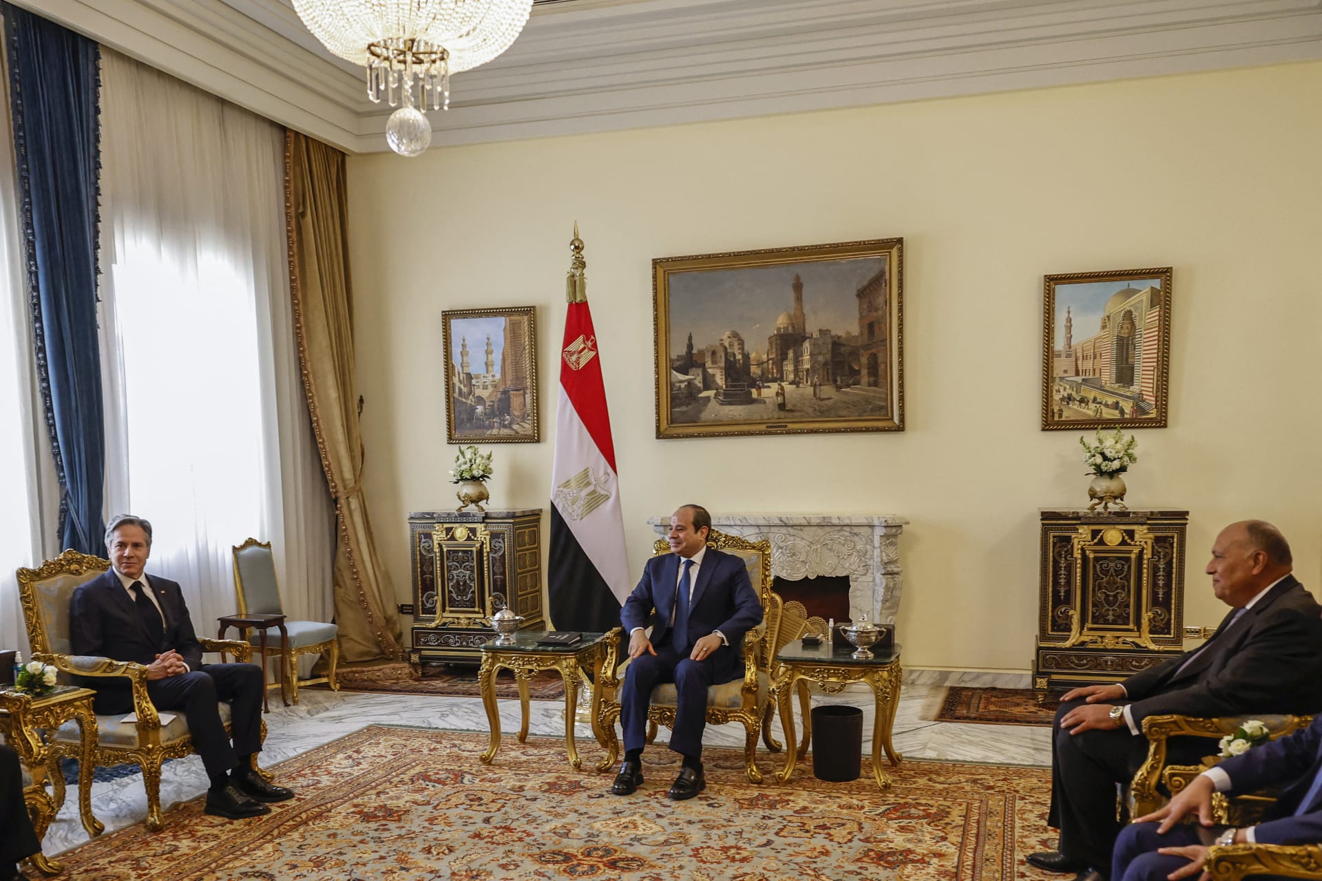 بلينكن: ناقشت مع الرئيس السيسي الجهود المشتركة لتسريع تقديم المساعدات الإنسانية المنقذة للحياة إلى غزة 1 2319421704987002