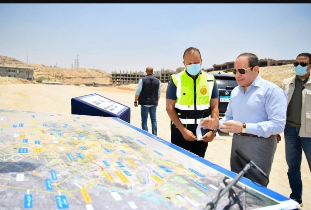 تفقد الرئيس السيسي مشروعات الطرق والمحاور بالقاهرة الجديدة يتصدر اهتمامات الصحف 1 IMG 20220701 WA00041704520143
