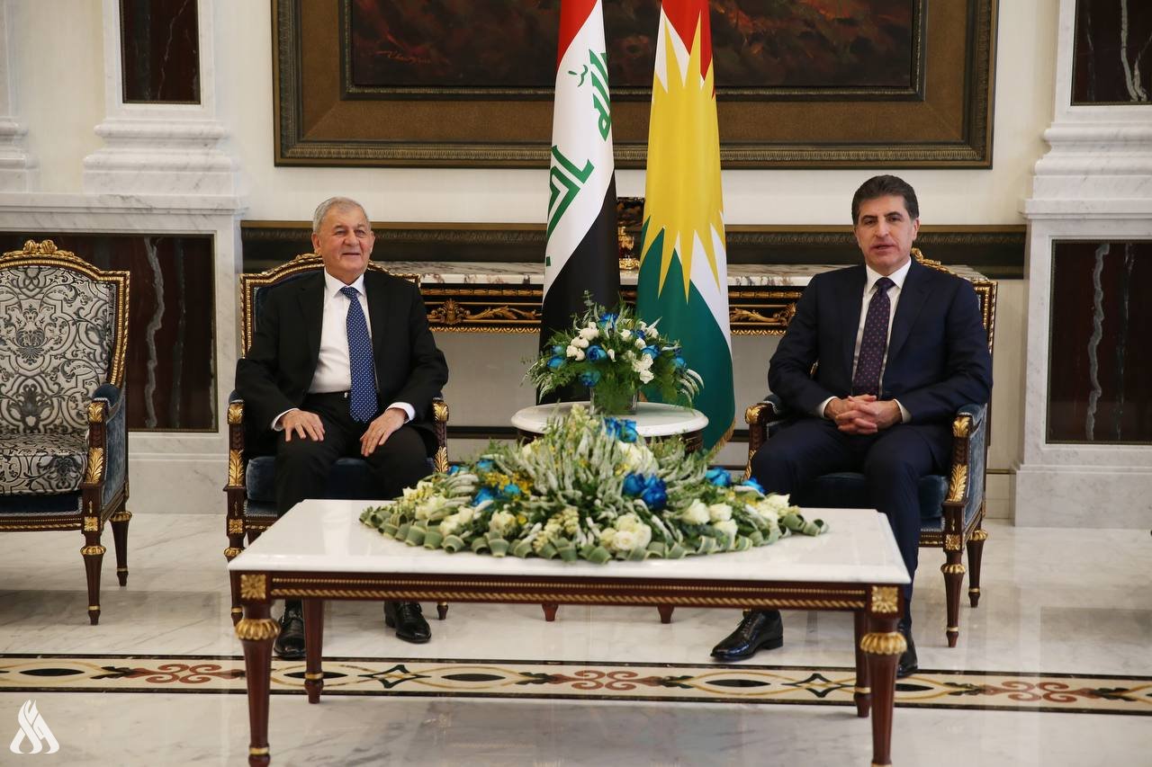 الرئيس العراقي يؤكد على أهمية حل المسائل العالقة بين الحكومة الاتحادية وإقليم كردستان 1 image1705223523
