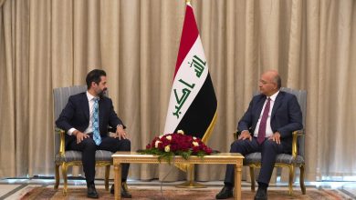 الرئيس العراقي ورئيس حكومة إقليم كردستان1705158124