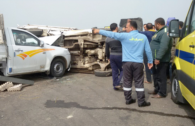 مصرع 6 أشخاص وإصابة 8 آخرين في تصادم سيارتين عند الطريق الزراعي بالبحيرة 1 19 2020 637215986040833884 831708423443
