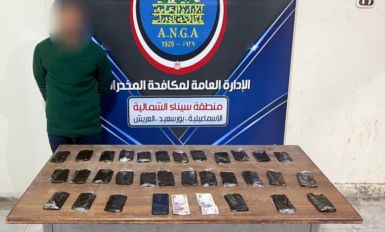 ضبط 13 عنصرا إجراميا بحوزتهم كمية من المواد والأقراص المخدرة والأسلحة النارية بقصد الاتجار 1 7081708516023
