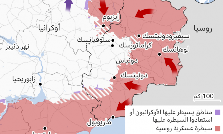 125747428 ukraine invasion east map arabicx2 nc1707979925