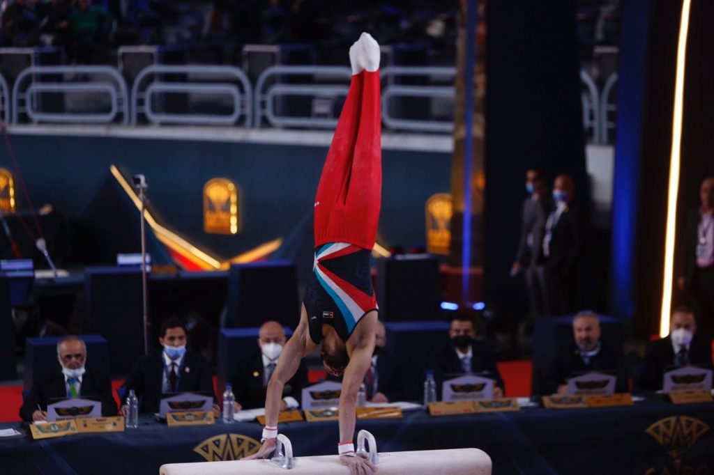 الأردني أحمد أبو السعود يتوج بذهبية "حصان الحلق" بكأس العالم للجمباز الفني بمصر 1 elaosboa136501708180023