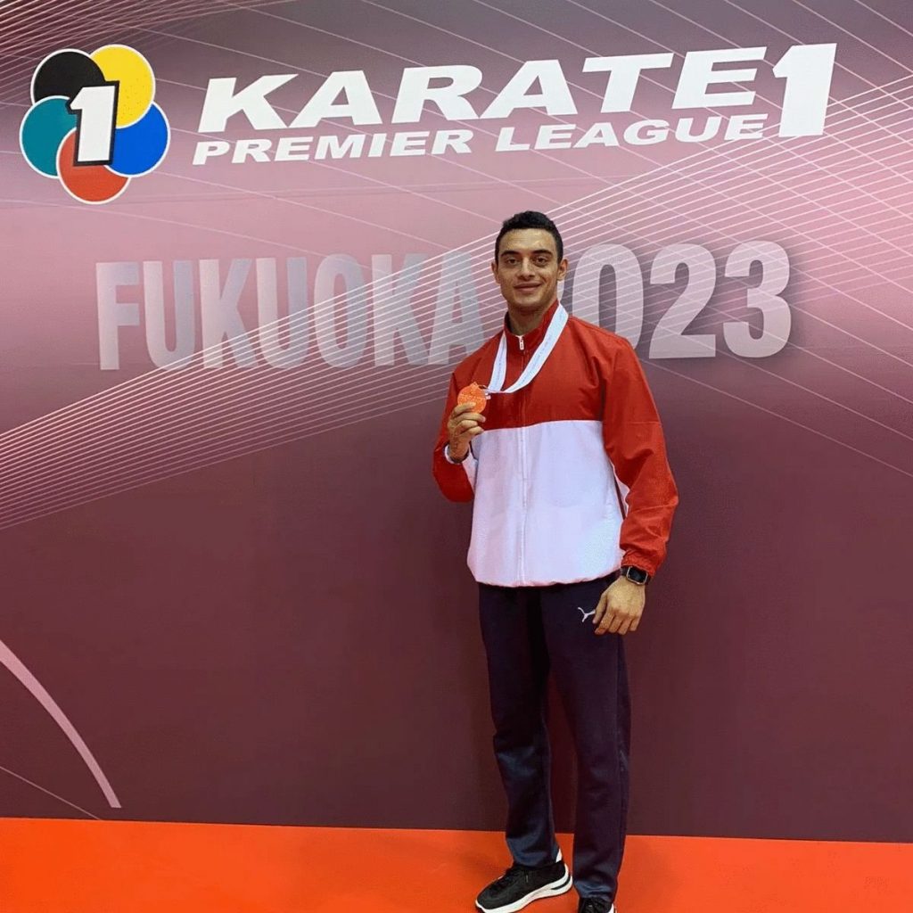 لاعب المنتخب الأردني للكاراتية عمر شقرة يفوز ببرونزية الاتحاد الدولي K1 بقبرص 1 elaosboa897501708257542