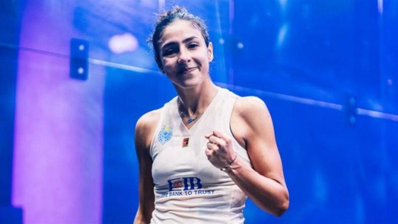 هانيا الحمامي تتأهل للدور ربع النهائي لبطولة "GillenMarkets" للإسكواش 1 1311711746303