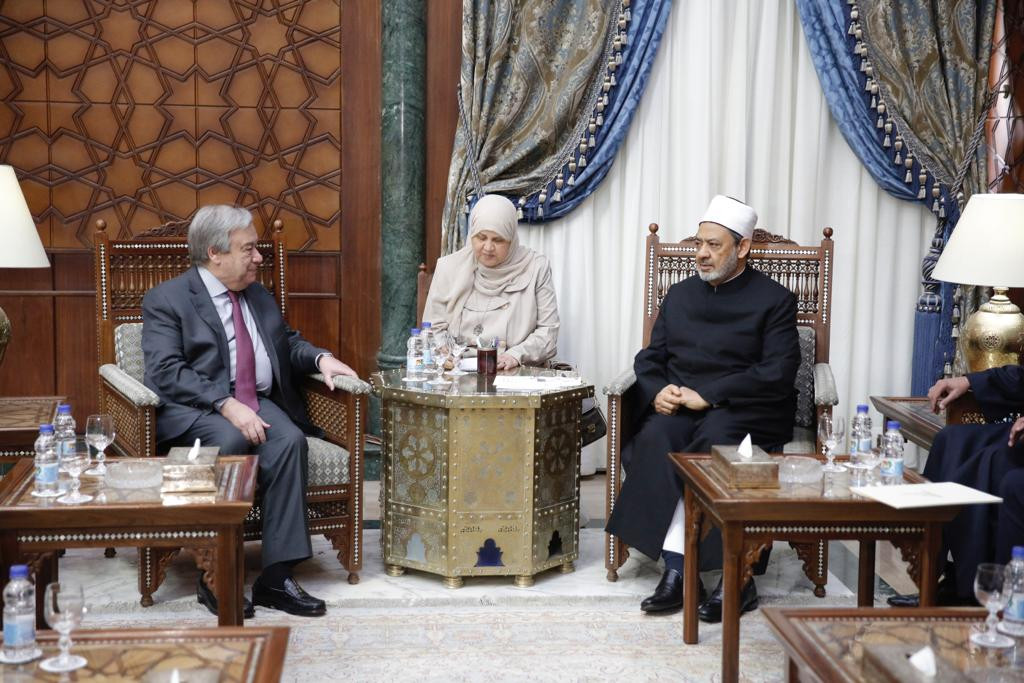 شيخ الأزهر للأمين العام للأمم المتحدة: ما يحدث في غزة يهدد بهدم جهود التواصل ومحاولات التقريب بين الشرق والغرب 1 155419631021711299064