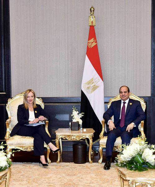 الرئيس السيسي ورئيسة وزراء إيطاليا يشهدان التوقيع على عدد من الاتفاقات ومذكرة تفاهم بين البلدين 1 2022 11 7 17 52 14 6601710689827
