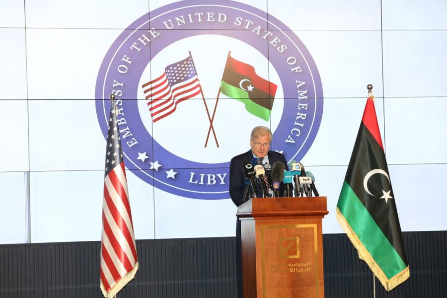 المبعوث الأمريكي إلى ليبيا: لدينا أهداف مشتركة مع اليابان لتعزيز التقدم السياسي والأمني بليبيا 1 WhatsApp Image 2022 11 10 at 11709719925